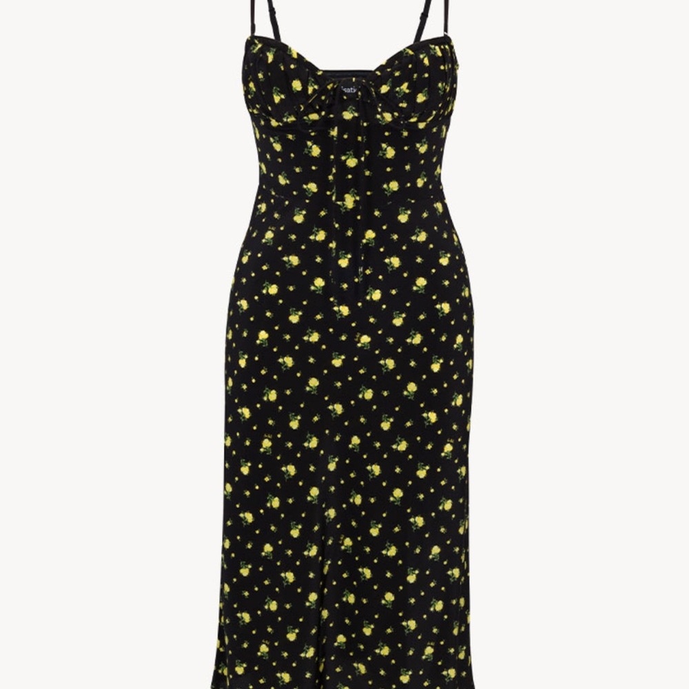 Realisation Par Iris Midi Silk Dress